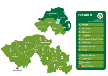 SWaMP2008 comprised of eight Northern Irish local authorities